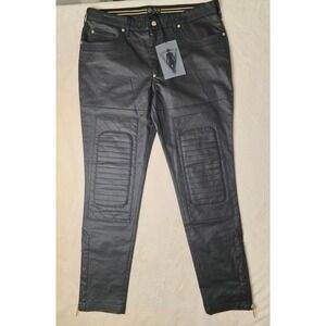 LVL XIII Designer Cargo Pants Men Black Streetwear Size 34 NEW $295 Retail